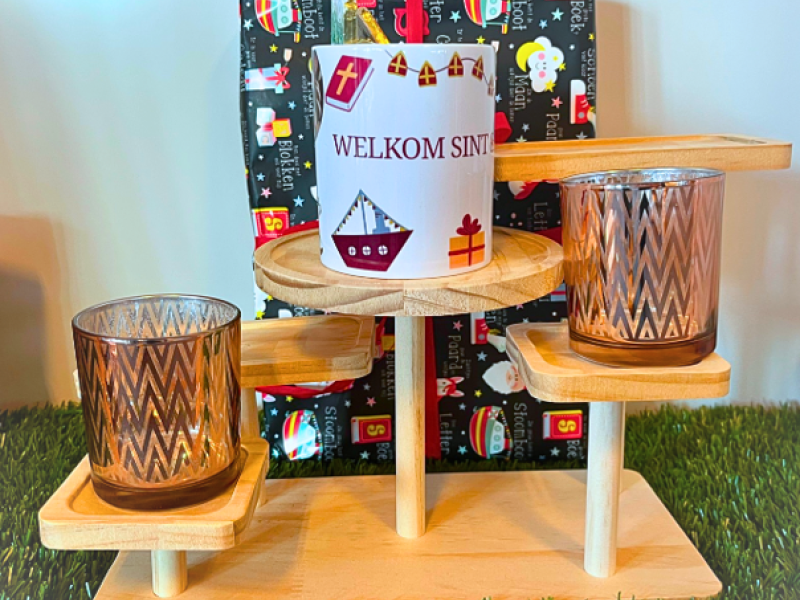 Sinterklaas mok - gevuld met chocoladebiljetten